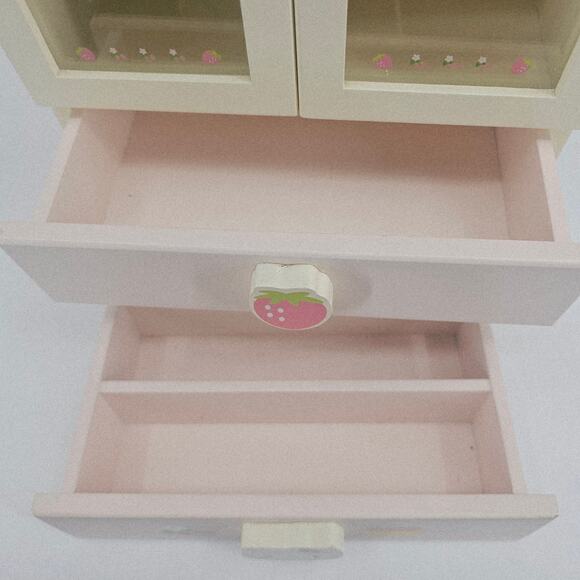 RARE Vintage 2001 Sanrio Hello Kitty Pink Angel Wooden Jewelry Box Organizer - Picture 3 of 12